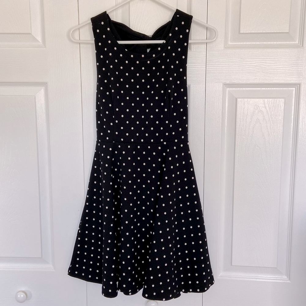 Sarah la polka dot mini dress
